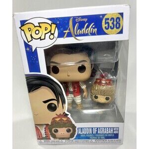 Funko Pop Disney Aladdin : Aladdin of Agrabah with Abu #538 Vinyl Figure